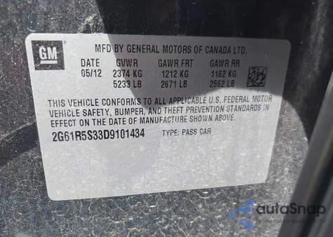 2013 Cadillac Xts Luxury from USA, damaged, VIN 2G61R5S33D9101434